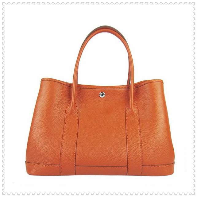 Hermes Garden Party orange large handbags - Click Image to Close
